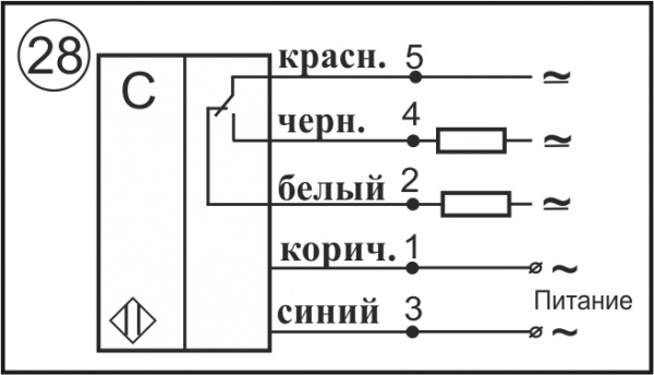 Датчик бесконтактный емкостный SE071-NO/NC-ACR-PG-TF-TRAB60(рег.задержка вкл-выкл 60сек.)