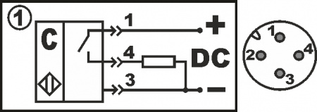 Бесконтактный емкостный датчик E07-NO-PNP-P-HT(Л63)